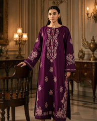 Nazli-✦-Premium Unstitched Dhanak Embroidered 2pc Suit