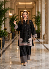 Naila-✦-Premium Unstitched Dhanak Embroidered 2pc Suit