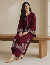 Ambar-✦-Premium Unstitched Dhanak Embroidered 2pc Suit
