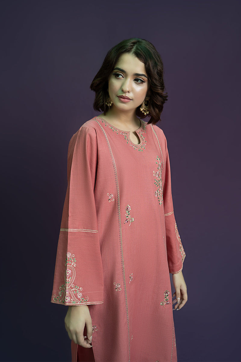 Minahil - Unstiched Embroidered 2PC Lawn