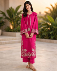 Maria B-✦-Premium Unstitched Dhanak Embroidered 2pc Suit