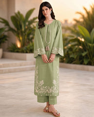 Maria B-✦-Premium Unstitched Dhanak Embroidered 2pc Suit
