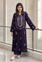 Afsheen-✦-Premium Unstitched Dhanak Embroidered 2pc Suit