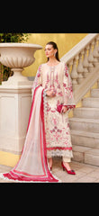 Sehar-Unstiched Lawn 3pc Embroidered