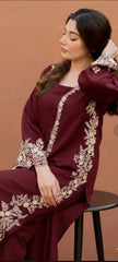 Inaya-Unstitched Lawn Embroidered 2pc