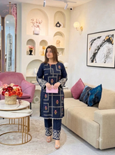 Ayra-✦-Premium Unstitched Dhanak Embroidered 2pc Suit