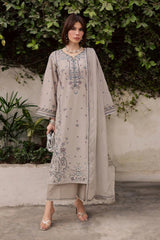 Dasht-Unstiched Lawn 3pc Embroidered