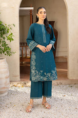 Wania-✦-Premium Unstitched Dhanak Embroidered 2pc Suit