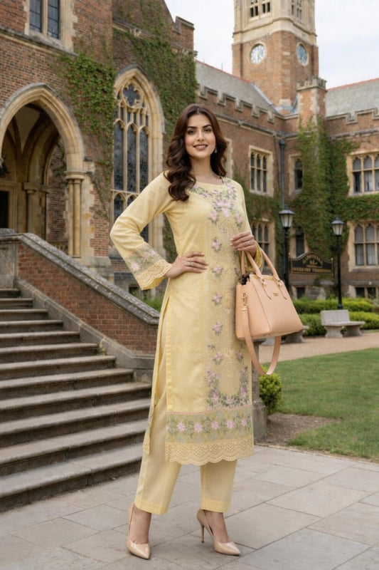 Elara – Unstiched Signature Lawn Dress