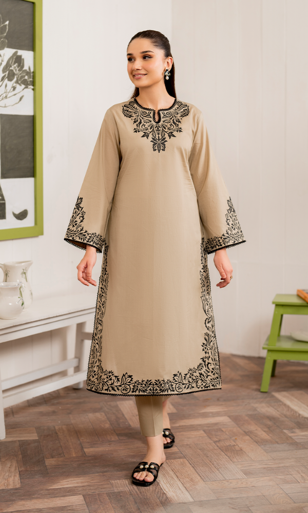 Kashish-Unstiched Embroidered 2PC Lawn