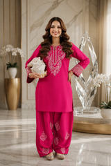 Gulnaar-Unstiched Embroidered 2PC Lawn