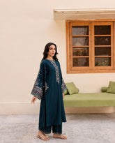 Chantelle-✦-Premium Unstitched Dhanak Embroidered 2pc Suit