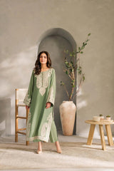 Mahveen-✦-Premium Unstitched Dhanak Embroidered 2pc Suit
