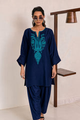 Deepak Perwani-✦-Premium Unstitched Dhanak Embroidered 2pc Suit