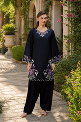 Ethnic-✦-Premium Unstitched Dhanak Embroidered 2pc Suit