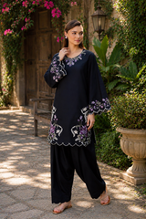 Ethnic-✦-Premium Unstitched Dhanak Embroidered 2pc Suit