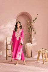 Mahveen-✦-Premium Unstitched Dhanak Embroidered 2pc Suit
