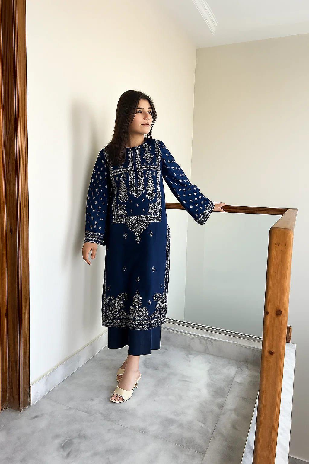 Mahnoor - Unstiched Embroidered 2PC Lawn