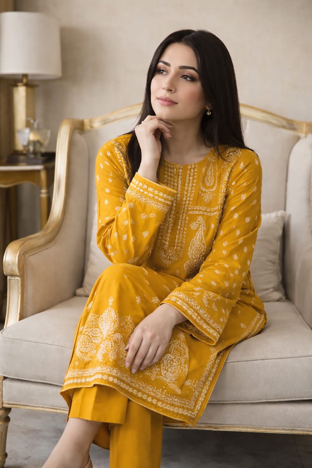 Mahnoor - Unstiched Embroidered 2PC Lawn