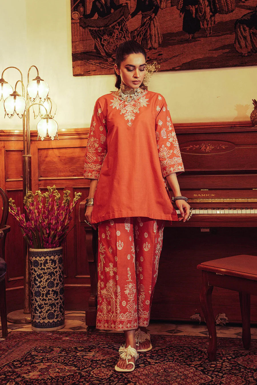 Aftaab - Unstiched Embroidered 2PC Lawn