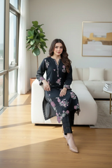 Zara-✦-Premium Unstitched Dhanak Embroidered 2pc Suit