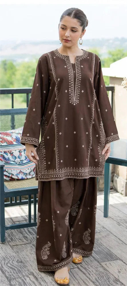 GULMINAY 3632 - EMBROIDERY 2PC LAWN DRESS