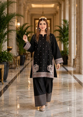 Naila-✦-Premium Unstitched Dhanak Embroidered 2pc Suit