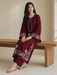 Ambar-✦-Premium Unstitched Dhanak Embroidered 2pc Suit