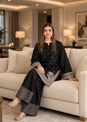 Naila-✦-Premium Unstitched Dhanak Embroidered 2pc Suit