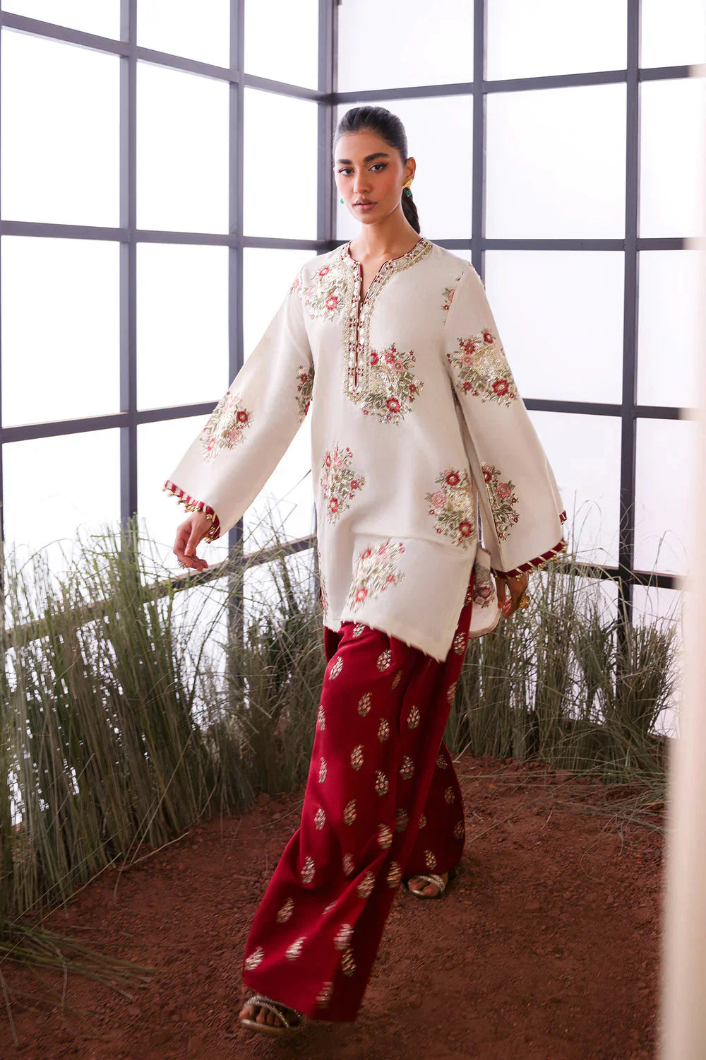 Eshal – Unstiched Embroidered Lawn 2PC