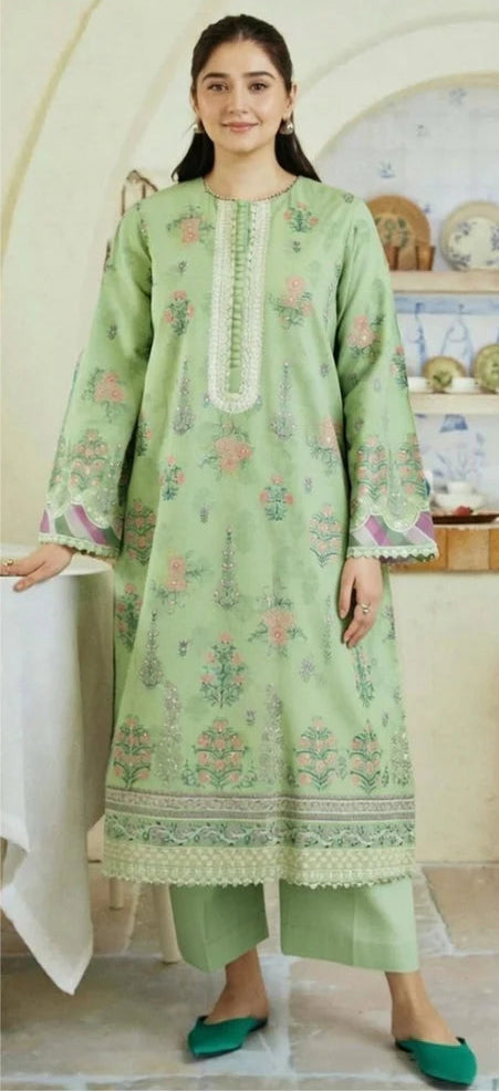 GULMINAY 5629 - EMBROIDERY 2PC LAWN DRESS