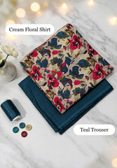 Premium Doria Lawn 2-Piece Floral Suit D#4790