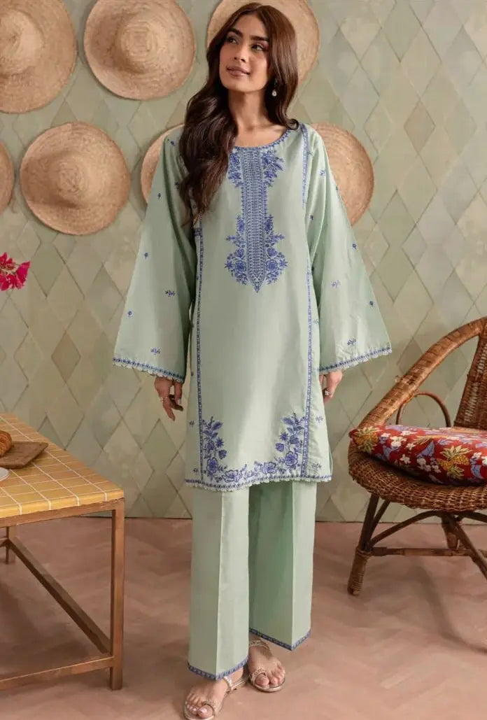 Firdous- Unstiched Lawn Embroidered Dress