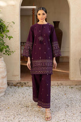 Zavia-✦-Premium Unstitched Dhanak Embroidered 2pc Suit