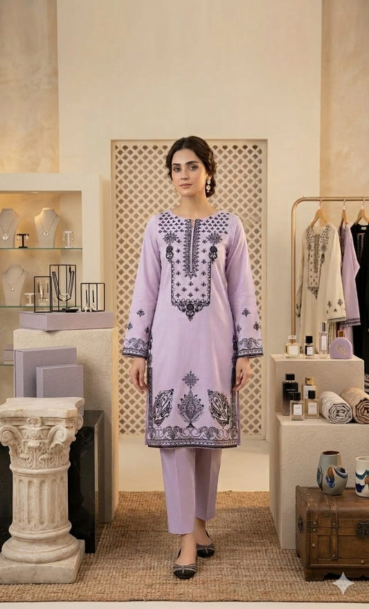 Rangeen - Unstiched Embroidered 2PC Lawn