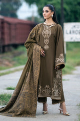 Mirha-Women's Premium Embroidered Lawn 3-Piece Suit – Menhdi Green | Unstitched