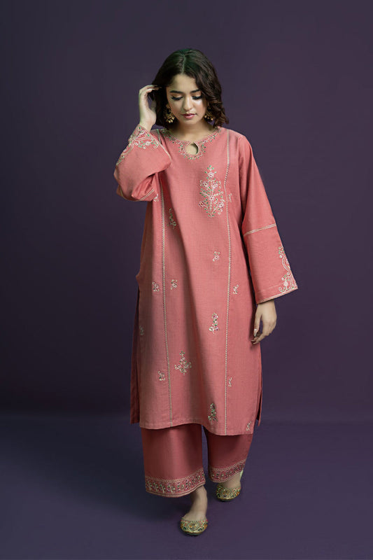 Minahil - Unstiched Embroidered 2PC Lawn