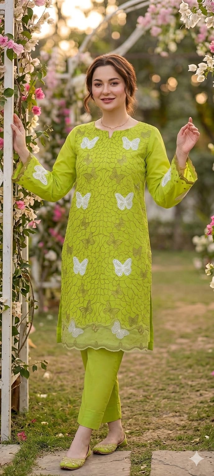 Lyra-Unstiched Embroidered 2PC Lawn