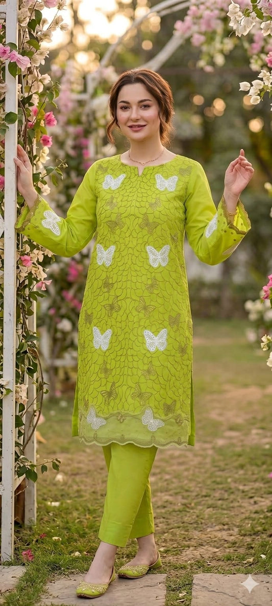 Lyra-Unstiched Embroidered 2PC Lawn