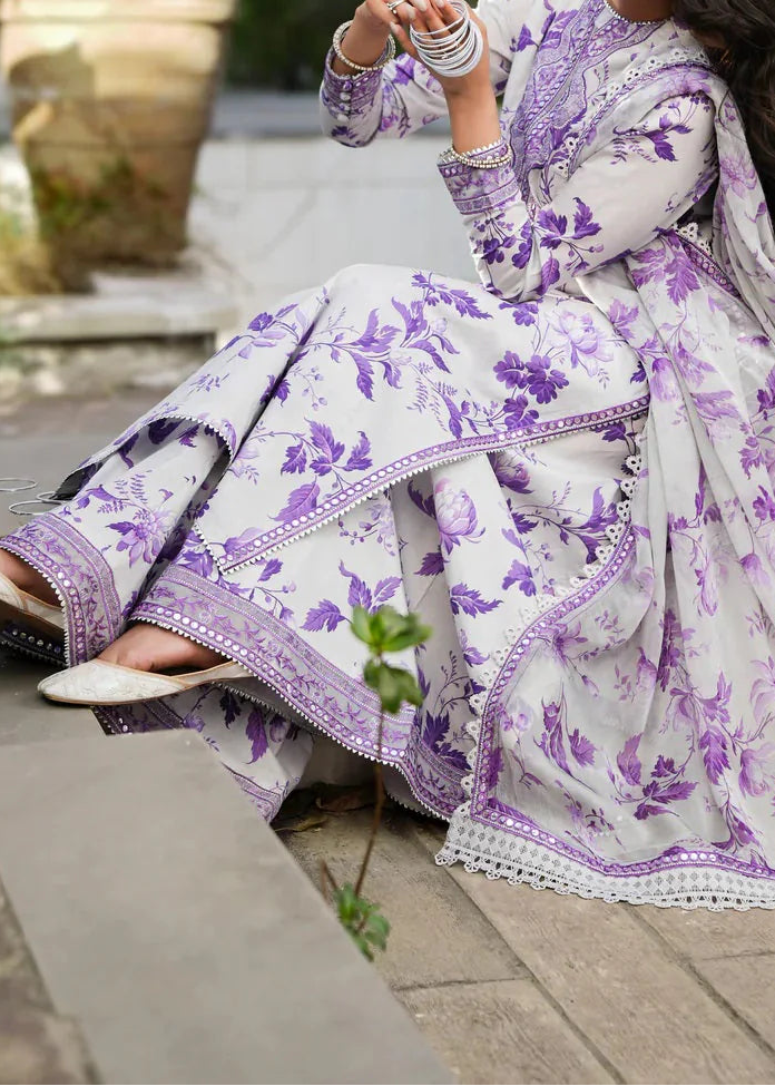 Kastoori-Unstiched Lawn 3pc Printed