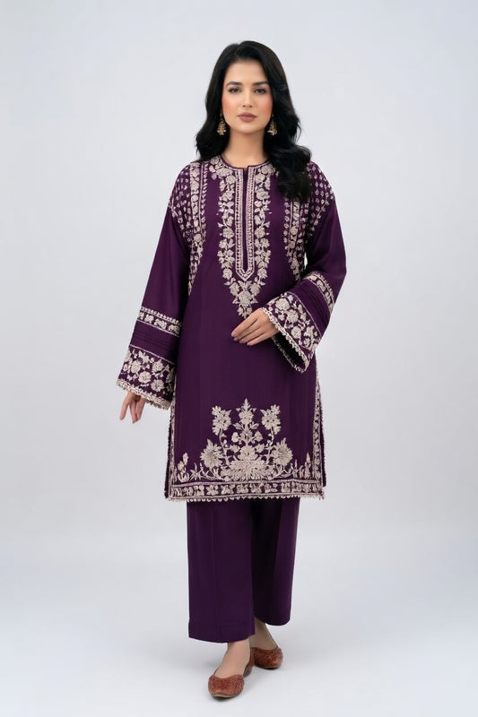 Aabroo - Unstiched Embroidered 2PC Lawn
