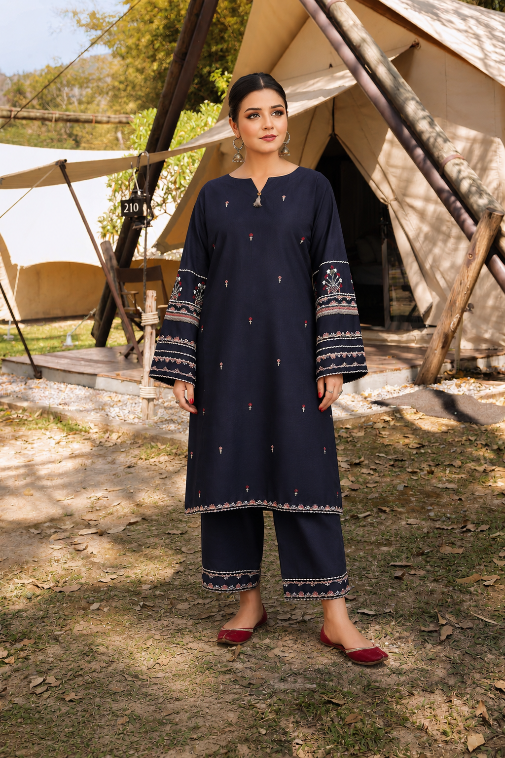 Heer-Unstiched Embroidered 2PC Lawn