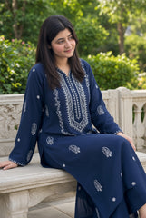 Afsheen-✦-Premium Unstitched Dhanak Embroidered 2pc Suit