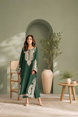 Mahveen-✦-Premium Unstitched Dhanak Embroidered 2pc Suit