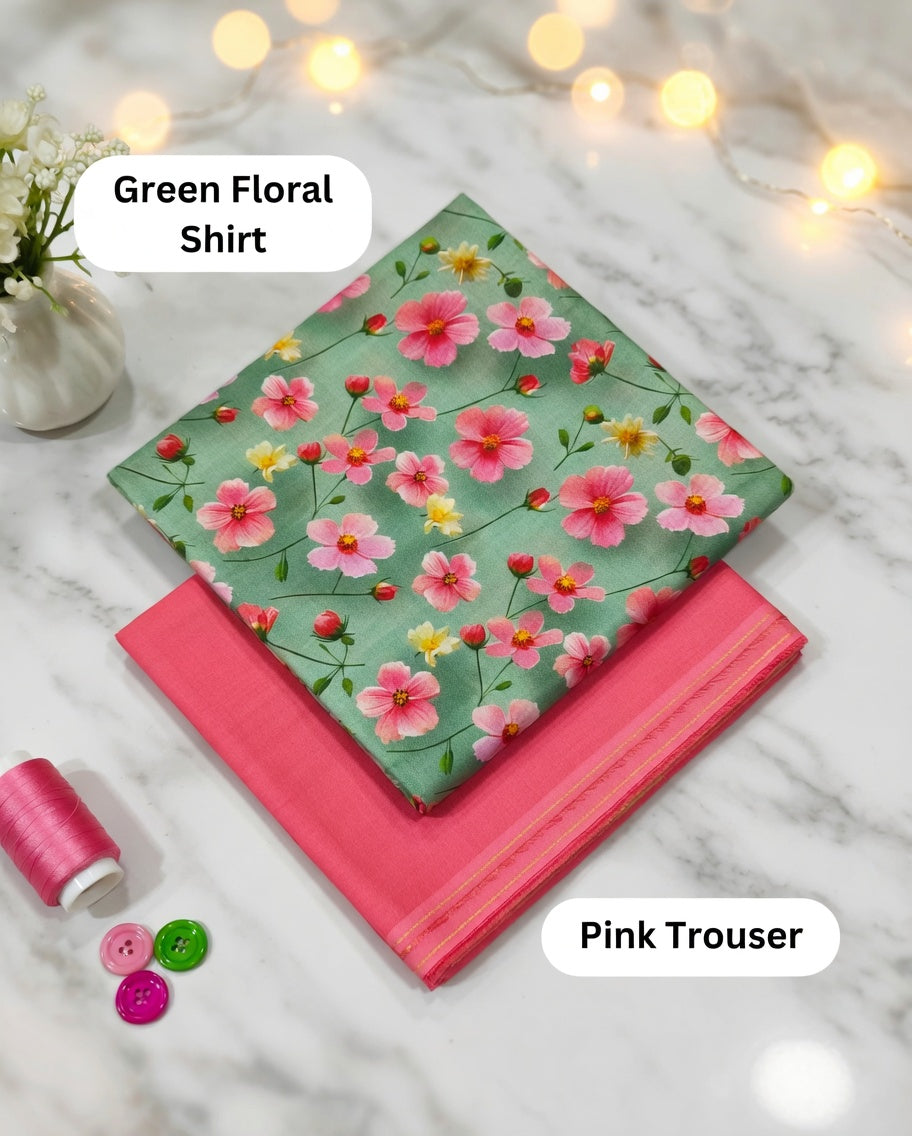 Premium Doria Lawn 2-Piece Floral Suit D#9087