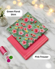 Premium Doria Lawn 2-Piece Floral Suit D#9087