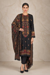 Bareeze-✦-Premium Unstitched Dhanak Embroidered 3pc Suit