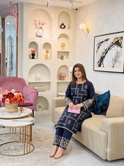 Ayra-✦-Premium Unstitched Dhanak Embroidered 2pc Suit