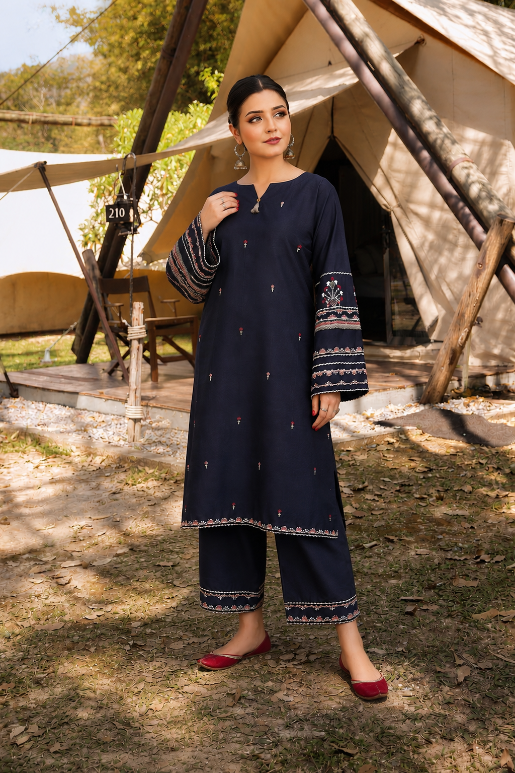 Heer-Unstiched Embroidered 2PC Lawn