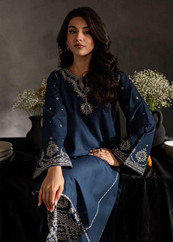 Lashari-Unstiched Embroidered 2PC Lawn